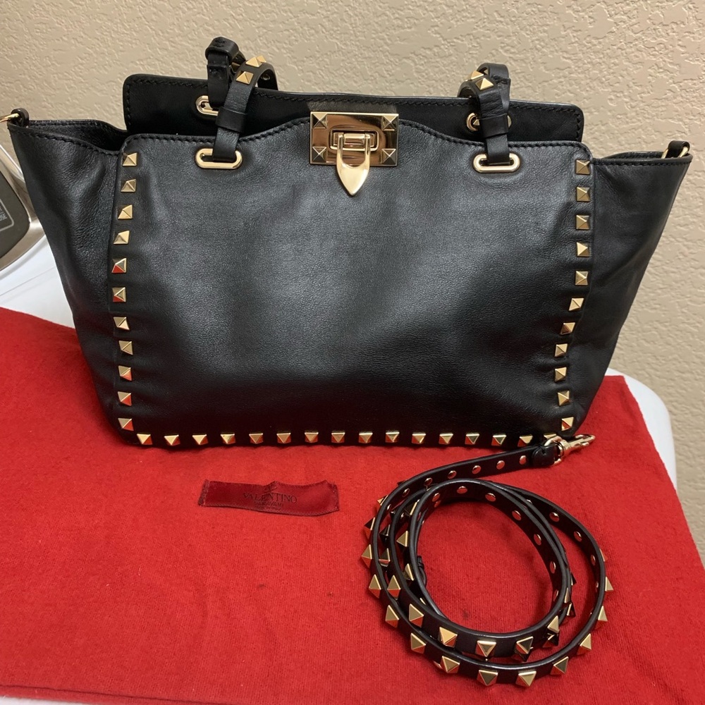 Valentino Small Rockstud Tote